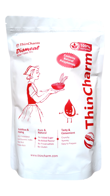 Diabetic Patient's Millet Flakes Food (850g) with Scientific Meal Plan and Dietitian support on request